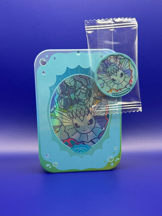 Vaporeon rare tin & magnet