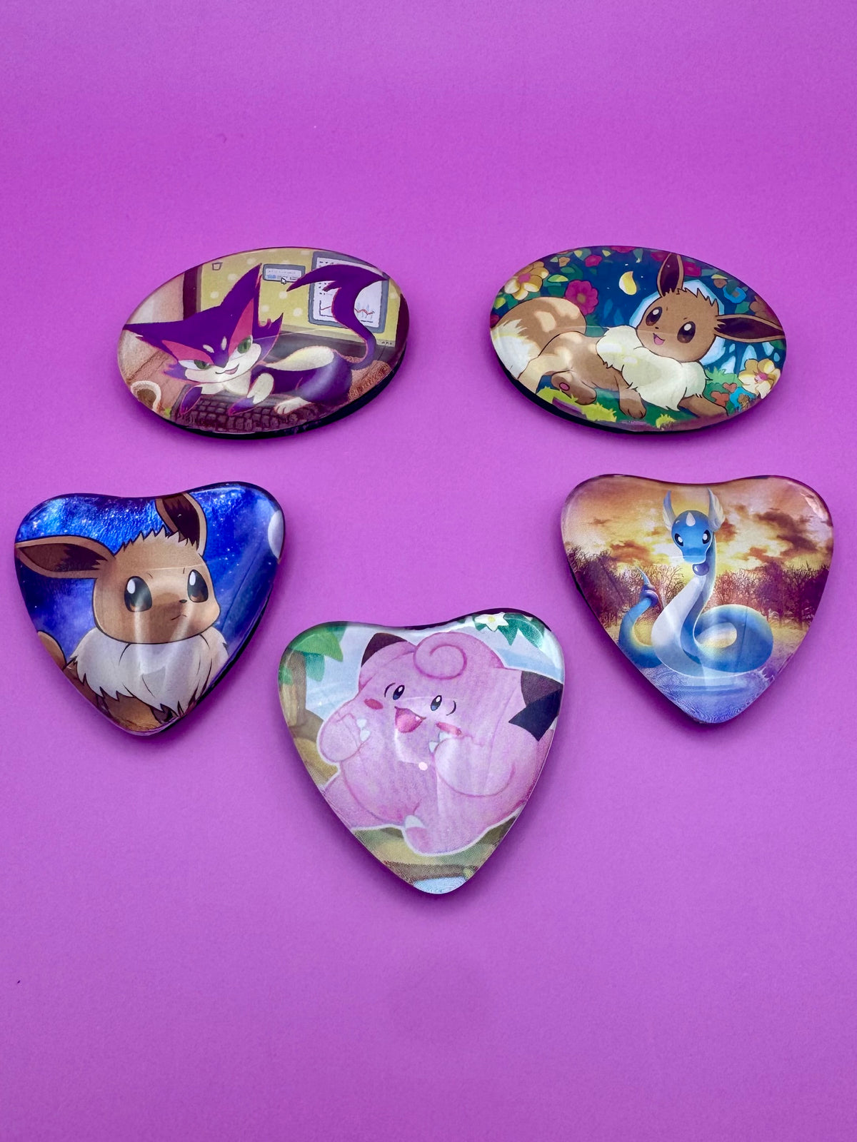 Pokémon Fridge Magnet | Glass Shape Collectible